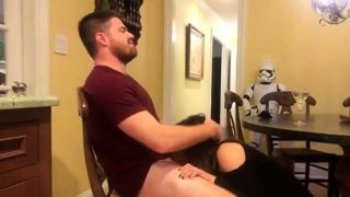 Sexy Milf Rides Lucky Guy in the Kitchen