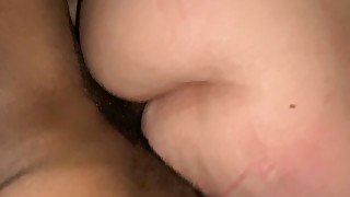 Dripping wet pussy: early in the morning I was so horny and wet so he helps