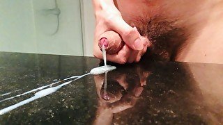 Massive cumshot in slow motion #2