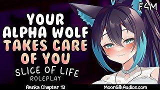 F4M - Taking Care of You - Alpha Wolf Girl x Injured Listener - Personal Attention - ASMR