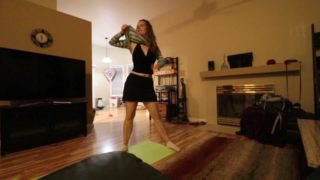 Stripping and Stretching w Big Natural Tits - FULL vid on Modelhub