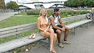 Blonde Teen 18+ Paris Naked On Public Streets