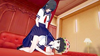 【SATEN RUIKO】【FUTANARI 3D】【KAZARI UIHARU】【SHORT ONLY DOGGYSTYLE POSE】【TO ARU NO RAILGUN】