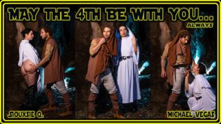 May the 4th Be With You Starwars Jedi Cosplay POV outdoor Blowjob