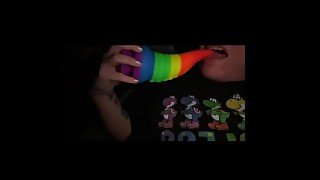 rainbow dildo