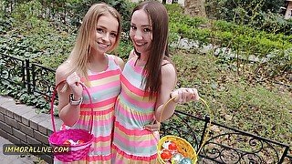 Easter Egg Hunt Turns into Taboo Hard Rough Sex for Alexa Flexy & Kate Quinn – Immoral Family 