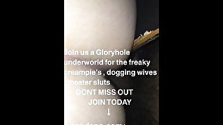 Gloryhole swallow Creampie