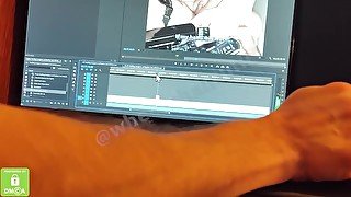 BTS: wheelchaircutie Editing a 🔥HOT🔥 33min Caregiver Titty Fuck