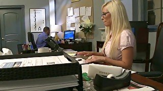 Amazing nude porn at the office with the new secretary