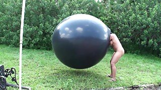 Milf Inside Giant Balloon