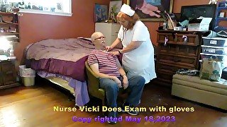 Nurse Vital Signs and Oral Exam with Gloves - Requested Video