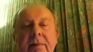 grandpa cum on webcam