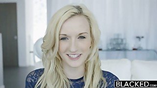 BLACKED Tiny Blonde Skylar Green Takes Huge Black Cock!