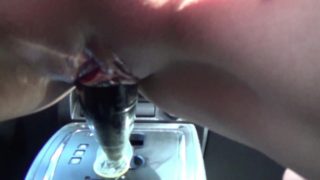 Horny milf fucks a gear stick rough...