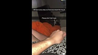 Step bro sent snap to the wrong person and ends up having a shock ending