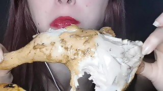 asmr mukbang feederism poulet fondantes patates