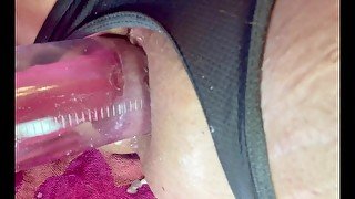 Pumped Rosebud Dildo Inside!! Anal Gape Training 🌹 FULL VIDEO #2 Addicted To Stretching His Rosebud