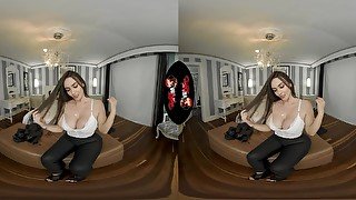 VR stepmom cheats - Big tits