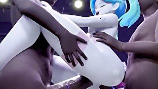 Hatsune Miku spreads her legs to get fucked