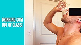 Drinking Cum out of a Glass! [Teaser]