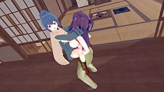 【SAKURA KAGAMIHARA】【FUTANARI 3D】【RIN SHIMA】【YURU CAMP】