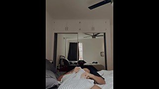 Using My BED SHEETS To Wank My Cock