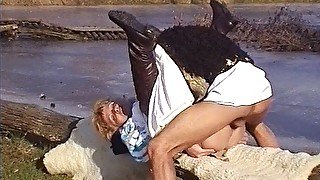 rough outdoor sex for grandma