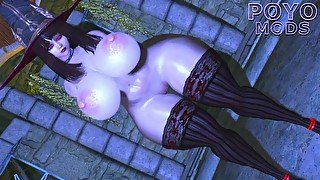 Skyrim SE THICC Witchy Yuri Bewitching Nights