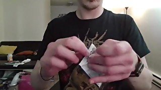 Opening a Pack of Trading Cards