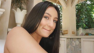 Oiled Eliza Ibarra likes it when a neighbor drills her delicious pussy