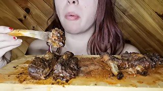 asmr mukbang feederism ribs entier