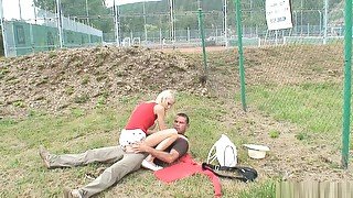 Loving sex in a public place