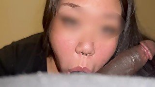 Sexy Asian Sucks Bbc and balls