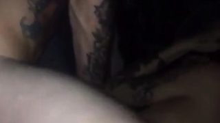 Tatted Couple Get Midnight Nasty