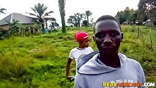 African Amateur Teen Couple Having a Quick Hard Fuck