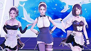 [MMD] Hurly burly Sexy Maid Hot Dance 4K 60FPS