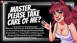 Cute Clutzy Tanuki Girl Begs You to be Her Master  Wholesome Monstergirl ASMR Roleplay for Men