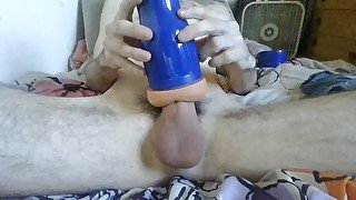 New Fleshlight leaking cum!