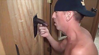 Sucking Big Black Cock At The Glory Hole