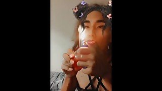 Petite Latina Smoke & Blow Clouds - 58