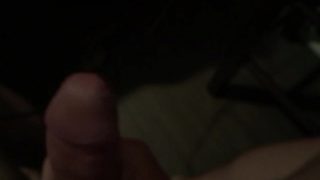 Quick jackoff and cum with subtle moaning and gasping