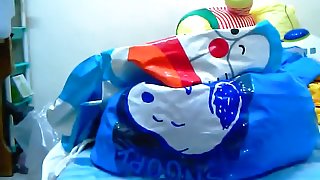 fuck inflatable snoopy and doraemon