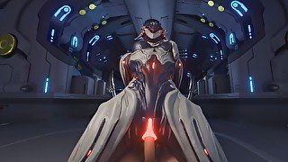 Warframe - Garuda Riding With Cgi Girl