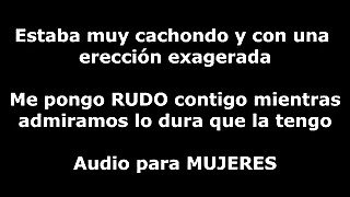 Me pongo salvaje mientras me agarro bien fuerte la polla - Audio para mujeres - Voz hombre - Español