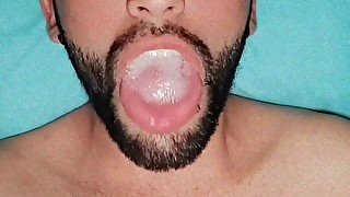 Eating my cum before bed