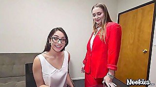 Office Threesome With Laney Grey And Madison Wilde