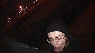 Public Street Blowjob From A Stepsister On The Roadside