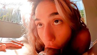 Good morning stepdaddy!!!! sloopy blowjob , deep throat and cum swallow all cum -aprilbigass-