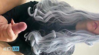 POV Early morning chill handjob with huge master's cock