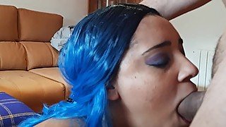 losing bet paid with blowjob